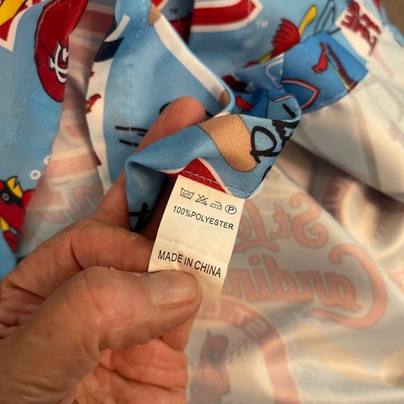 St. Louis‎ Cardinals Shirt Mens XL Extra Large Graphic Hawaiian Button Up MLB - Picture 5 of 5